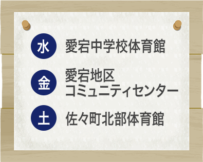 稽古場所の地図